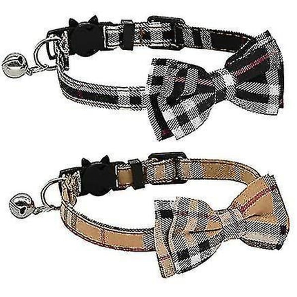 Breakaway Collar With Bow Tie And Bell For Kittens And Kittens, Adjustable From 7.8 To 10.5 Inches (