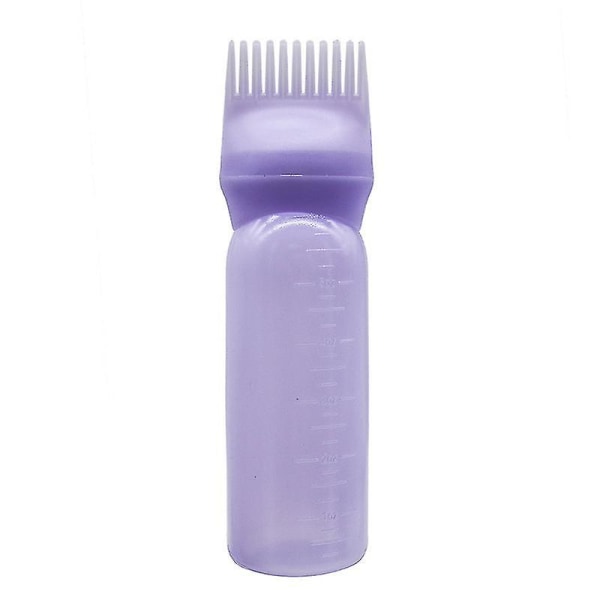 3 pakke 120 ml kamapplikatorflaske hårfargebørsteapplikator hårfargeflaske, lilla