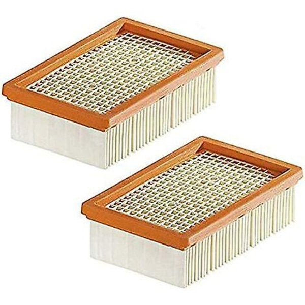2-pack ersättningsfilter för Wd4 Wd5 Wd6 Mv4 Mv5 Mv6 veckade platta dammsugare