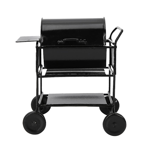 Nukkekodin tarvikkeet Mini BBQ-teline Käsirattaat Keittiö Simulaatio Koriste 1:12