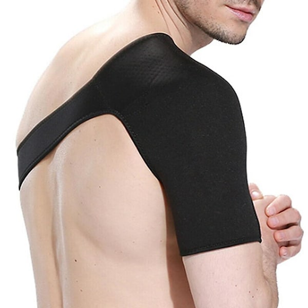 Axelbandage axelledsbandage stödbandage sportbandage axelskydd, justerbar, höger axelanvändning för män