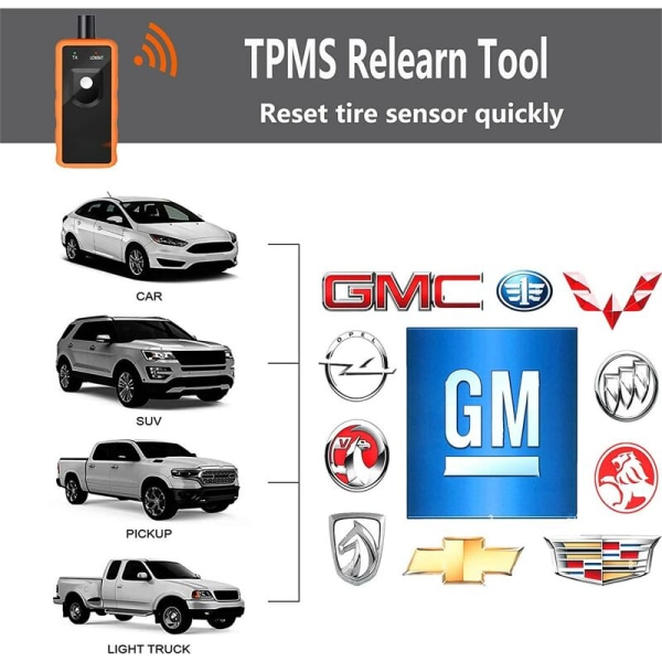 EL50448 TPMS-återinlärningsverktyg, verktyg för däcktrycksövervakningssensor för GM/Opel-däckåterställning MODOU