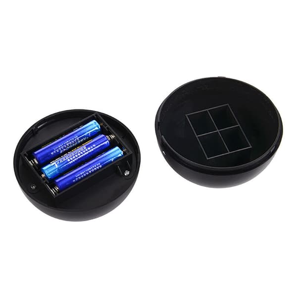9LED human body light control dual induction energy-saving lamp 360 degree rotation automatic induction work light black