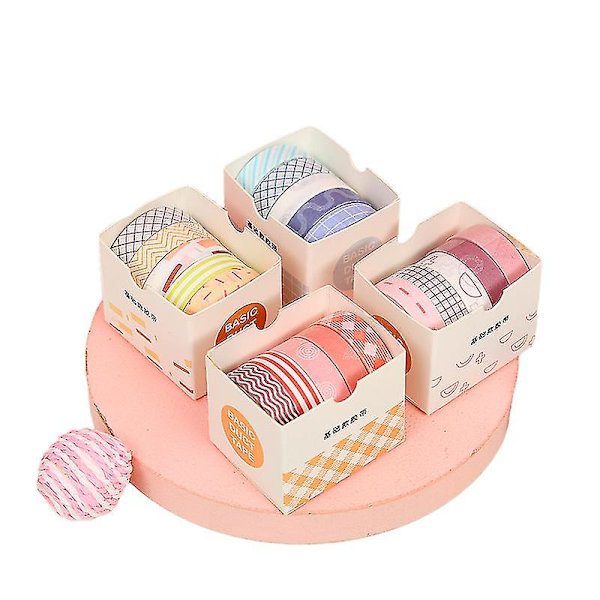 Washi Tape Diy Skolmaterial | Skolmaterial Maskeringstejp - 5 st/låda Färg -