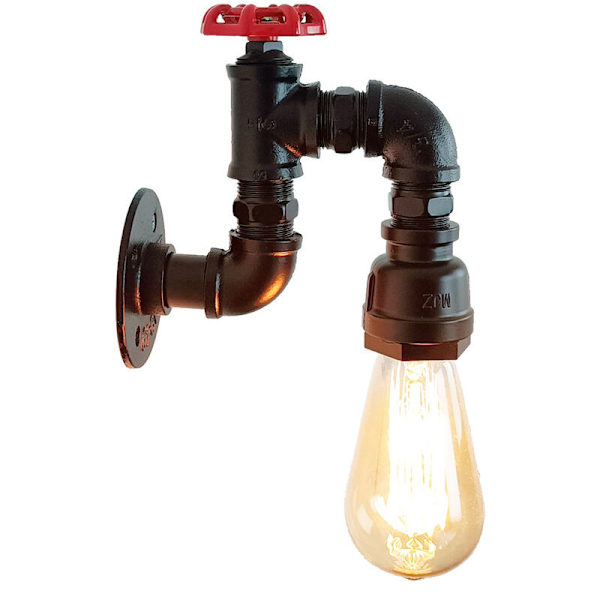 E26/E27 Retro Industriell Edison Taklampa Svart Järn Metall Taklampa Retro Amerikansk Lantlig Stil - Svart (Glödlampa Ingår Ej)