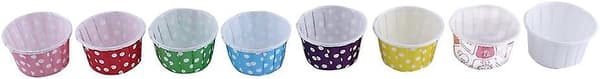 100-pack pappersbakformar, minikakor, muffins, cupcake-konturguider