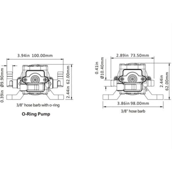 BF DC 12V mikropumpgrupp, elektrisk membranpump, tryckförstärkningspump