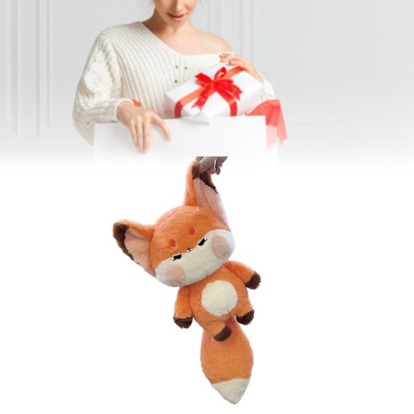 Søt revebamse plysjleketøy for barn - Mykt plysjmateriale, 60 cm full lengde (oransje)