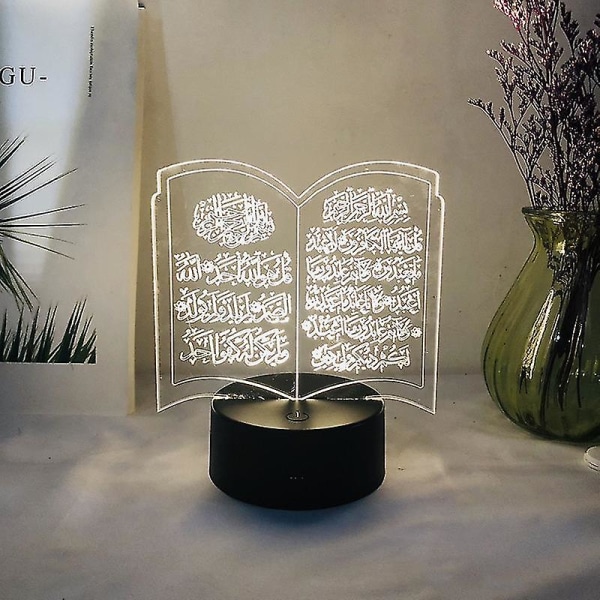 2022 Eid Adha Koranen Nattljus Muslimsk Islam Dekor För Hemmet Ramadan Dekoration Nattljus Koranen Ramadan MubarakA