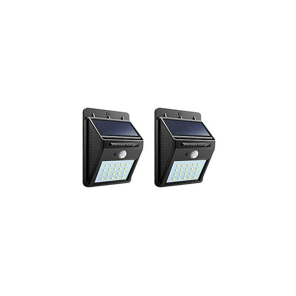 Utomhus 20 LED solsensor/rörelsesensor vattentät vägglampa