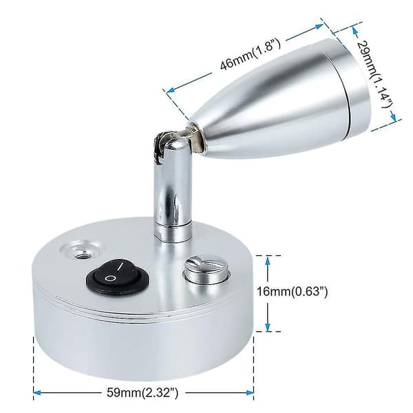 Ny 2stk12v3wled Rv Leselys-en Modell