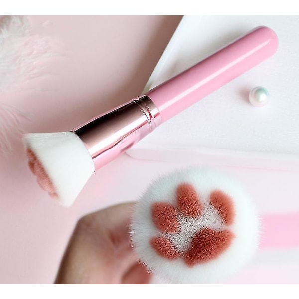 Cat's Paw meikkisiveltimet, meikkityökalut, Fiber-meikkisiveltimet (vaaleanpunaiset)