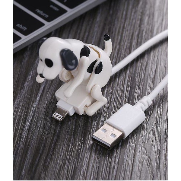 USB -kaapeli Funny Humping Dog Laturi iPhonelle ja muille, Liikkuva Spotty Dog Pikalaturi USB kaapeli