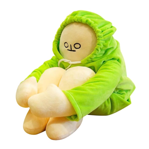 Midlife Crisis Bob Toy, 2024 Ny Banana Man plyschleksak, stoppad docka med magnet Rolig Banana Man Doll（36，Grön）