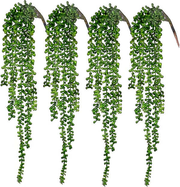4-pack konstgjorda suckulenter hängande växter