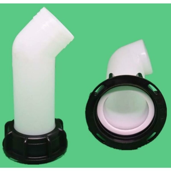BF 2 st vattenbehållare adapter vattenbehållare ventil IBC avloppstank adapter för IBC vattenbehållare tonnageventiler jordbruksbevattning rörledning plast 60mm