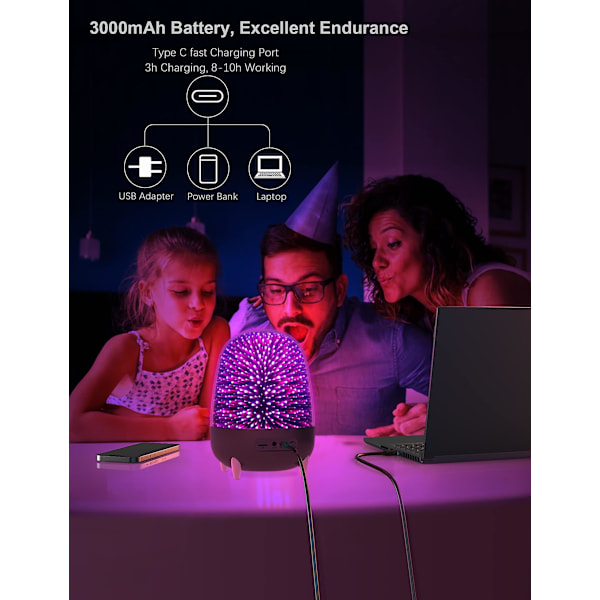 Kevyt bluetooth-kaiutin, 3000 mAh akku, kaukosäätimellä