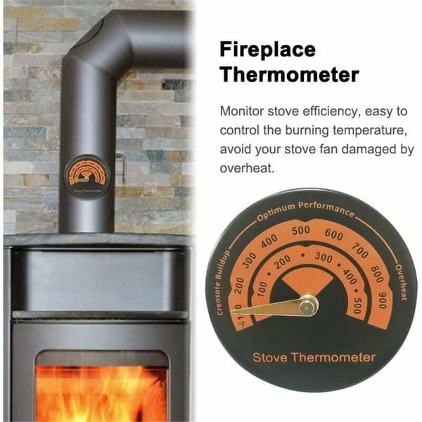 Magnetisk spis termometer, termometer för vedspis, hemmamätning, skorstensrörsmätare, ugns termometer