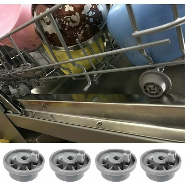 Sats med 4 diskmaskin hjul för nedre korg, diskmaskin hjul för Siemens, Bosch 165314