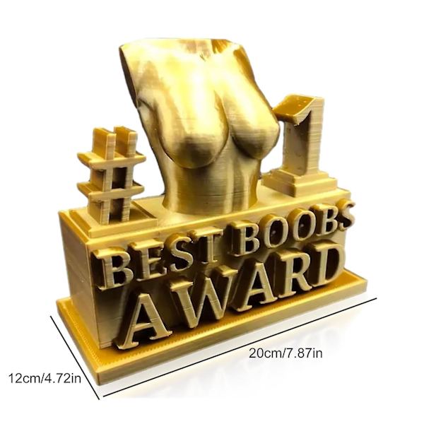 Bedste bryster pris resin statue, sjov røv/bryster pris trofæ skrivebord dekor (20*12)