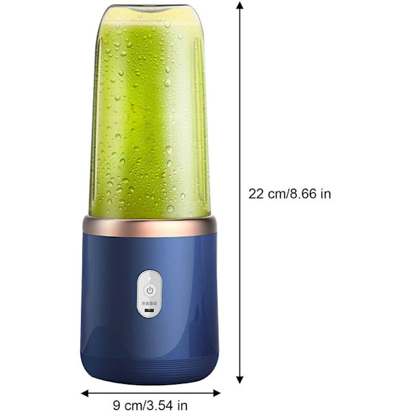 Bärbar elektrisk juicepress för hemmet, utomhus minijuicepress (rosa enkel lock)
