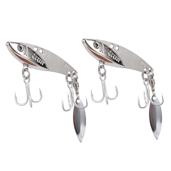 Metal Artificial Lure Hard Bait Fishing Tackle - 10g/14g/20g/30g (2PCS) for All Swimming Layers and Weever