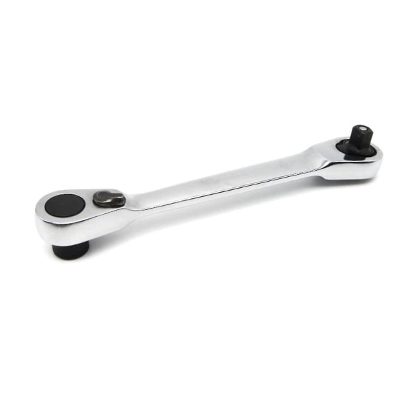 Socket Ratchet Nøgle Bit Driver Combo 1/4in 72 Tænder Hurtigudløser Dobbelthoved Nøgle