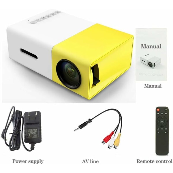 Miniprojektor Snygg projektor portabel för barn Små utomhus LED-videoprojektorer för hemmet
