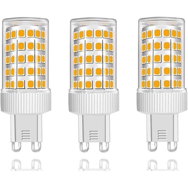 3-pakning G9 LED-pærer 10w Halogenpære 150w, 86 LED-er, 1000lm, 360 strålevinkel, Superlys, Ac220-240v, Ikke-dimbar, Varmhvit 3000k