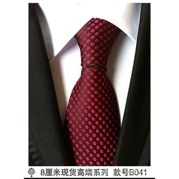 Hot 100% silke rutete slips gaver til menn skjorte bryllup Cravate Pour Homme jacquard vevd slips fest Gravata Business formelt slips