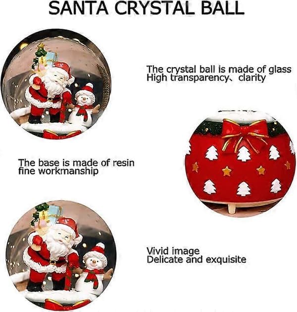 Julelykt med snøflak og paljetter (B