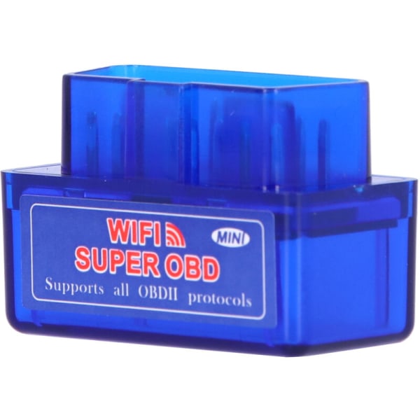 för ELM327 12V OBD2 Scanner Mini WIFI Bil Detektor Diagnostisk Adapter för Android (Blå)