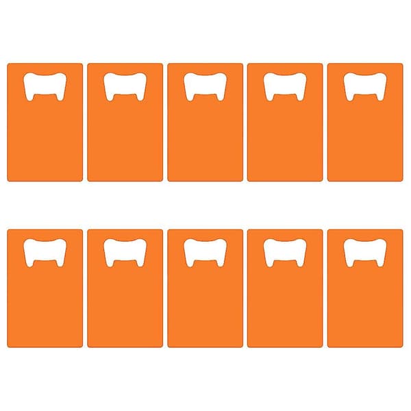 Luottokortin pullonavaaja Ruostumaton teräs Olutpullonavaaja Lompakkoon ja taskuun, Hääsuosikit（oranssi）