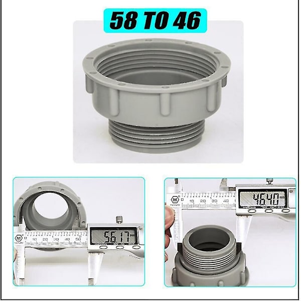 58 till 46 mm avloppsslang avloppsslang köksavloppsslang koppling