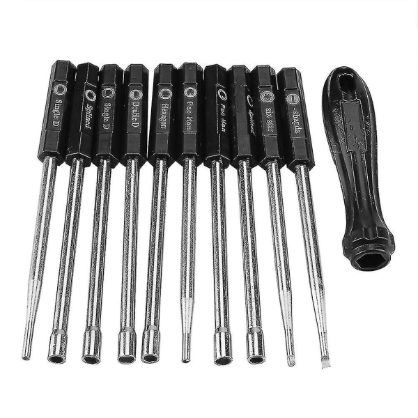 6 stk/sett Blå Spiral Tap Borsett Høyhastighetsstål Bor Tapping Bits Britisk System