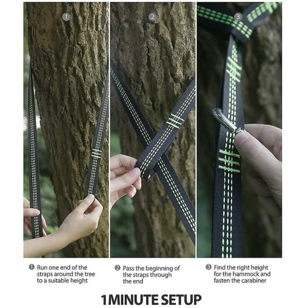 Hammling stolsset, justerbar och flexibel, lätt att använda (grön)