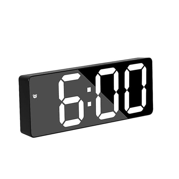 0,98\" x 6,29\" LED-väckarklocka (svart)