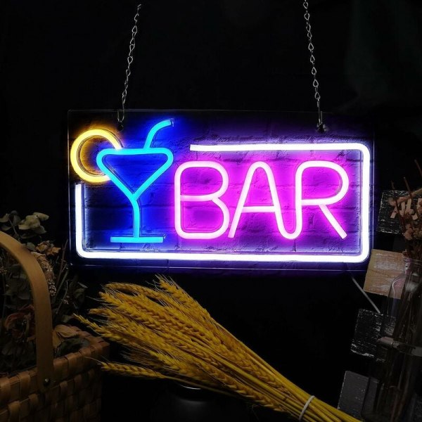 Öldekoration Leuse-skylt, LED-neonskylt för väggdekor för barer festklubb butik ölbar bar MODOU
