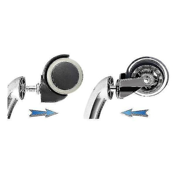 Kontorstol hjul erstatning hjul 4 stk Universal Fit Hardware Tregulv teppe 3 tommer