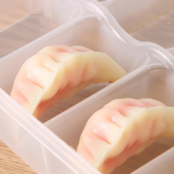 Torage Box Multi-level Quick-frozen Dumpling Box Transparent Refrigerator Quick-frozen Dumpling - B（som vist)