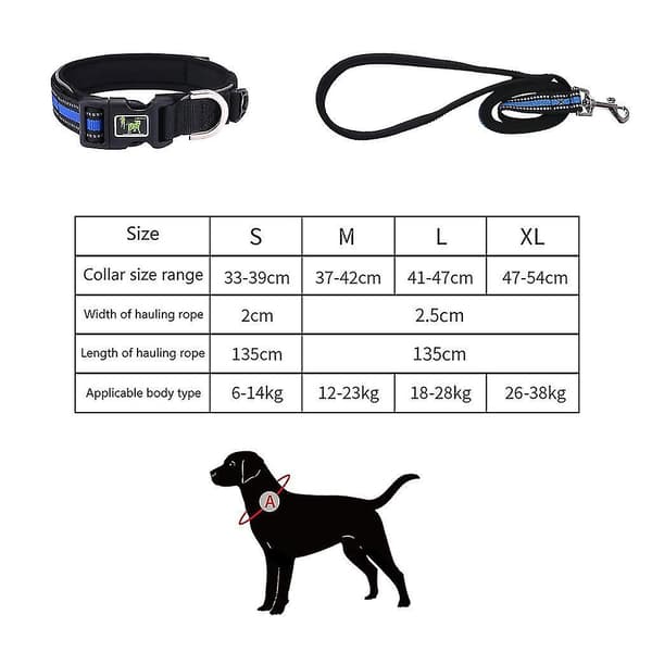 Reflekterande hundhalsband i polyester, justerbart för kattungar och små hundar