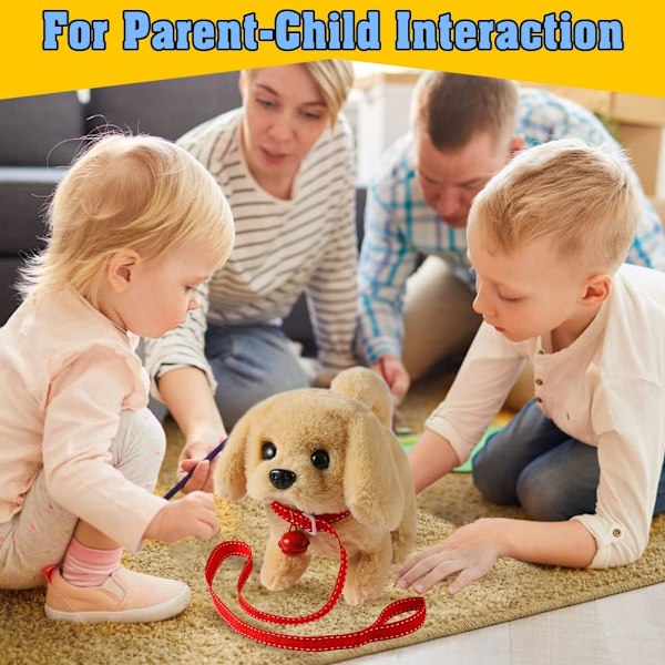 Leksakspupp Electronic Interaktiv Plysch Leksakshund För 2-8 Åriga Pojkar Flickor, Leksakshund För Barn 3-7 År Gammal Pojke Flicka Födelsedagspresent För 3-7 År Gammal Husky
