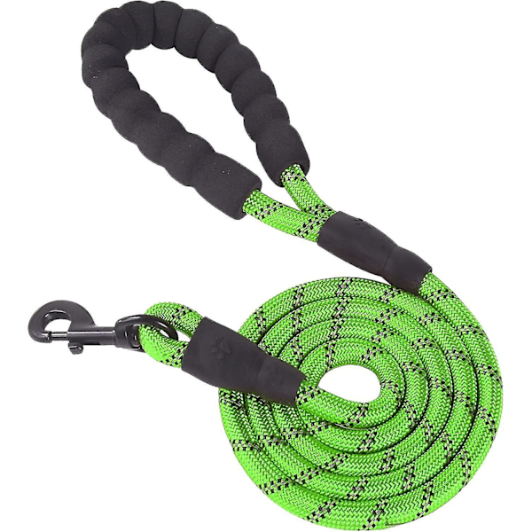 Dog Leash 1.5m Strong Dog Leash With Highly Reflective Wires, 360tangle-free And Comfortable Padded