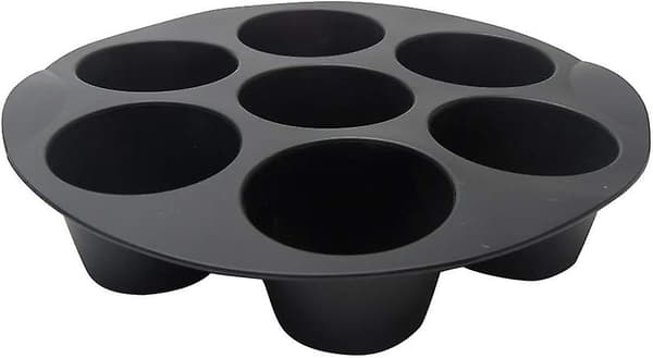Silikon Muffinform Cupcake-formar, 7-koppars Air Fryer Silikon Cupcake-form för