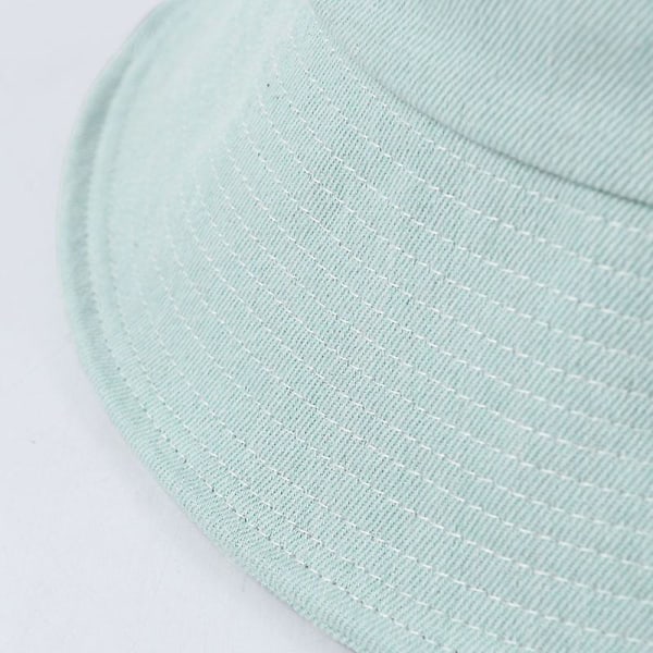 Solhat, Dame Bucket Solhat, Foldbar Udendørs Hurtigtørrende Hat, Vind- og Uv-resistent Hat (sort)（lyseblå）