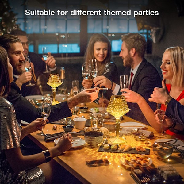Touch-sengelampe til soveværelset, 3 farver krystal touch-sengelampe, genopladelig LED-sengelampe, bordlamper til soveværelse, stue, restaurant, bar, liv