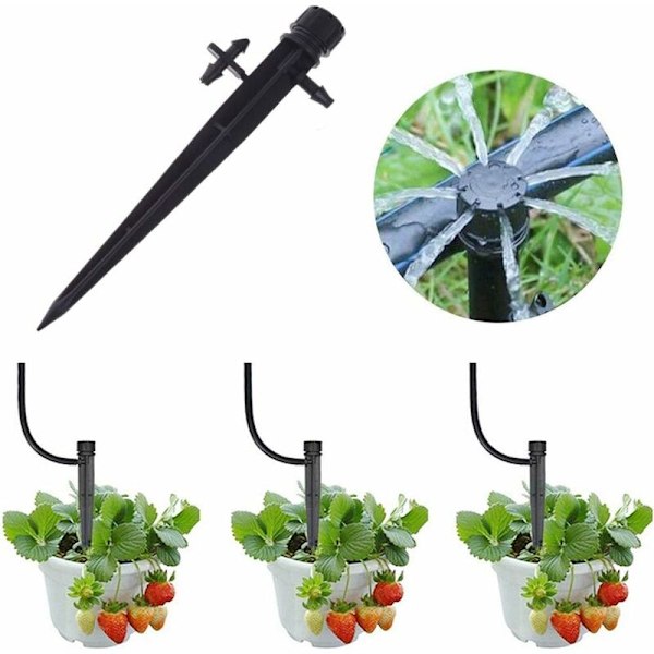 Emitter mikrospridare droppsystem trädgård växt slang bevattning dimma, 50-pack