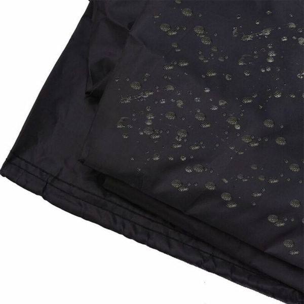 Bcc cover 100 % vattentätt & vindtätt svart Oxford cover med dragsko för golvmontering (2xs, 80 x 66 x 100 cm)