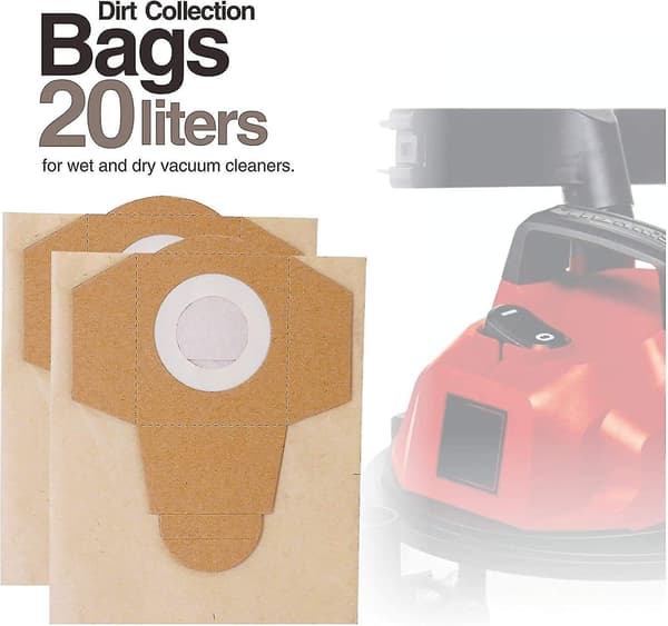 10-pack 20 L dammsugarpåsar för Einhell våt- och torrdammsugare