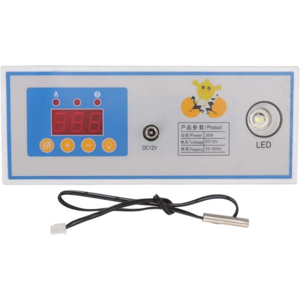 Inkubator Temperaturregulator Digital Helt Automatisk Äggkläckningsmaskin Termostat 30W 12V